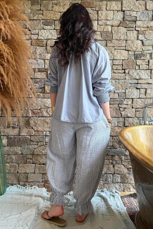 Larc Poet Blouse Cloud